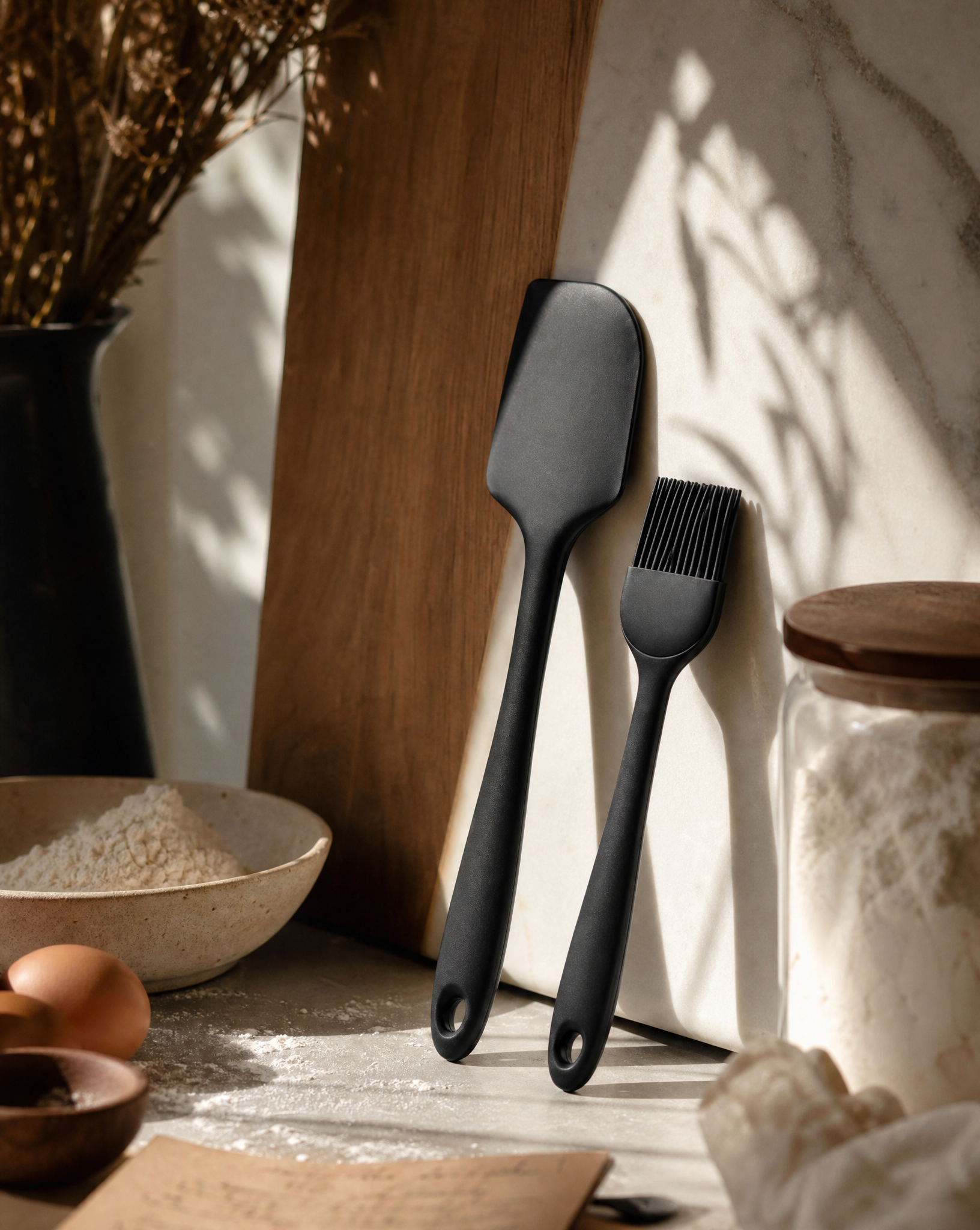 Silica Duo Black - Pannenlikker & Bakkwast