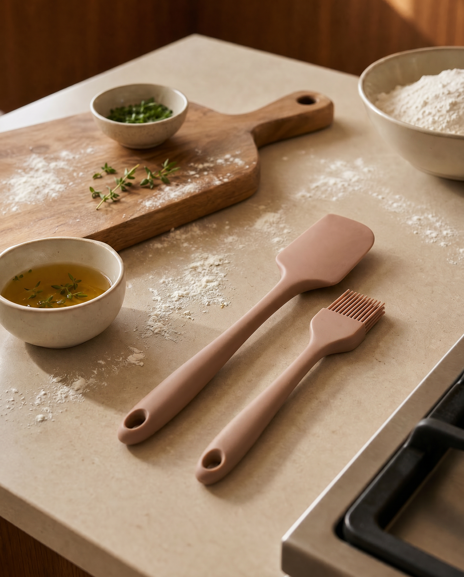 Silica Duo Warm Taupe - Pannenlikker & Bakkwast